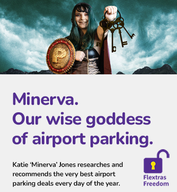 airport parking book a space that's recommended by our own wise goddess